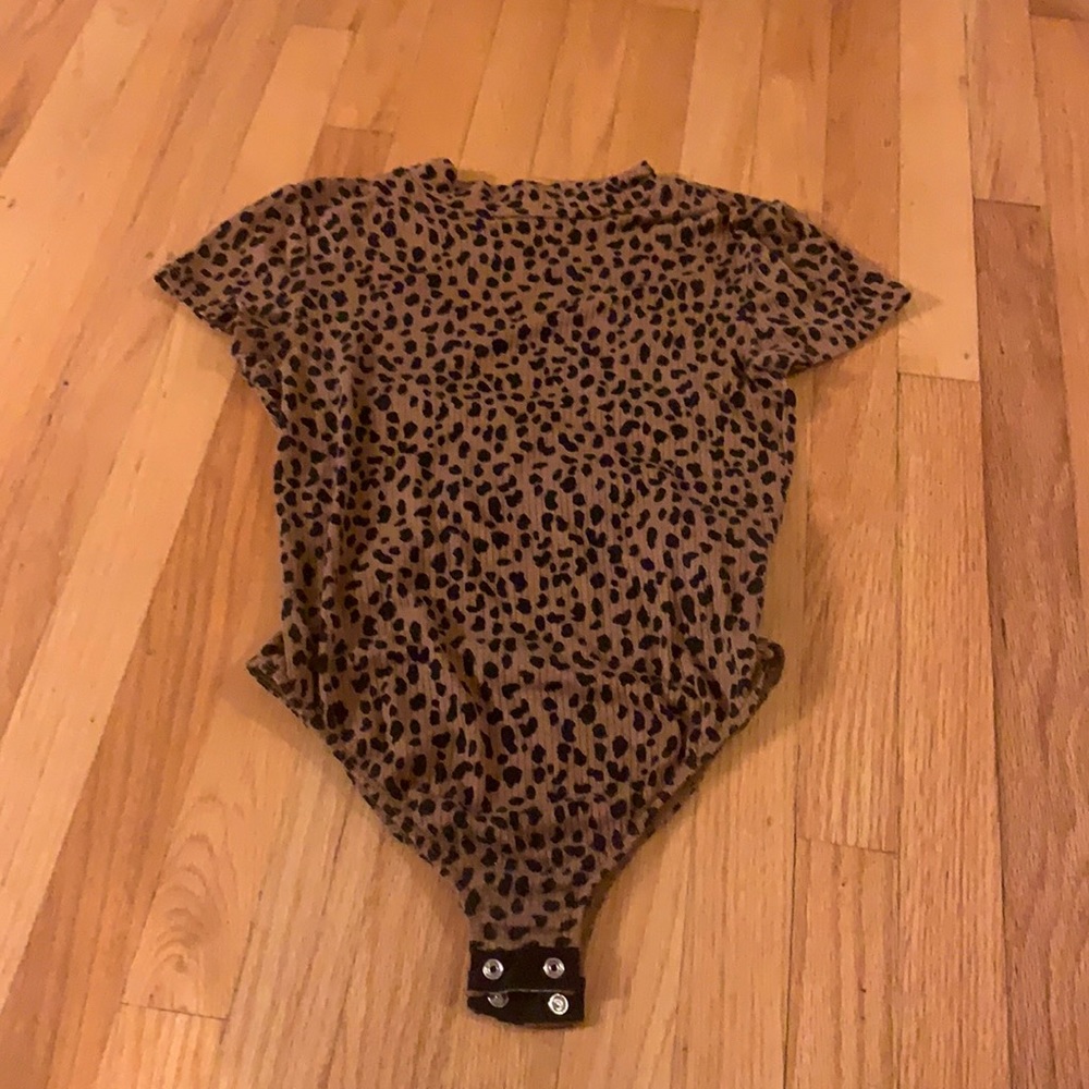 Cheetah print body suit